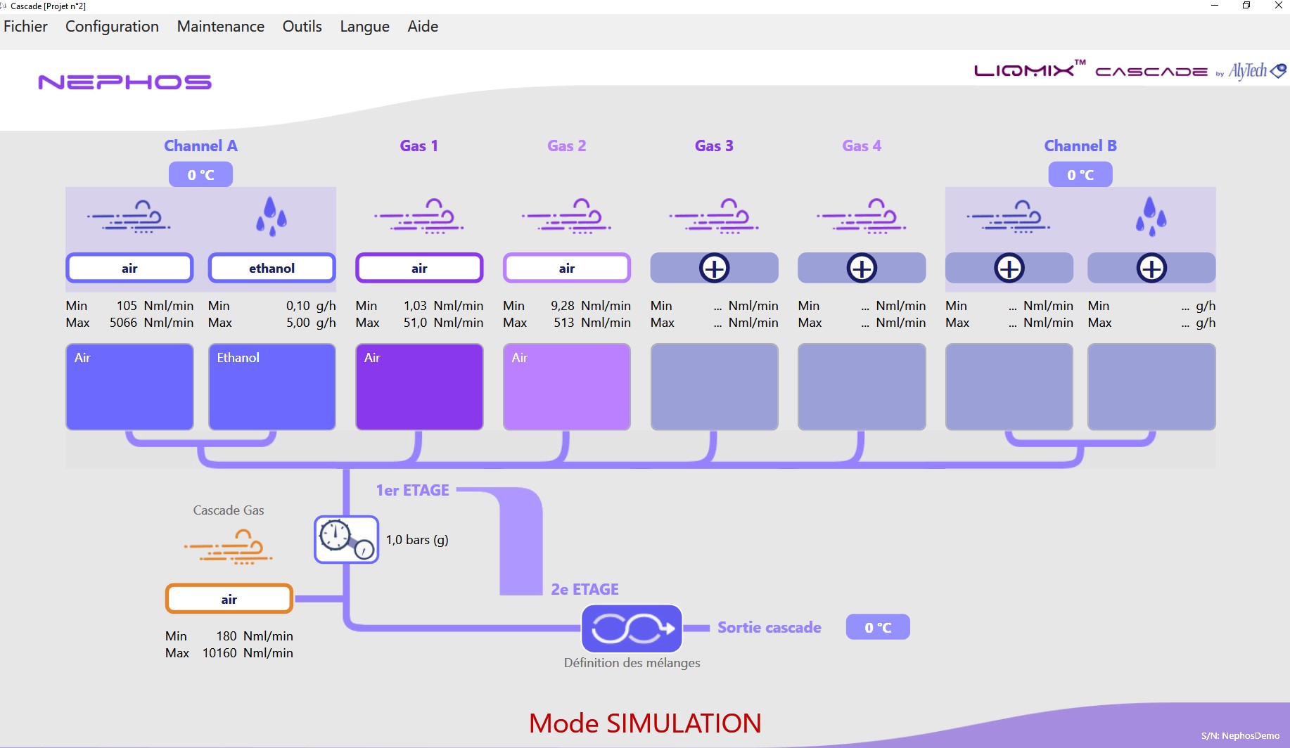 AlySoft automates all operations of your gas mixer