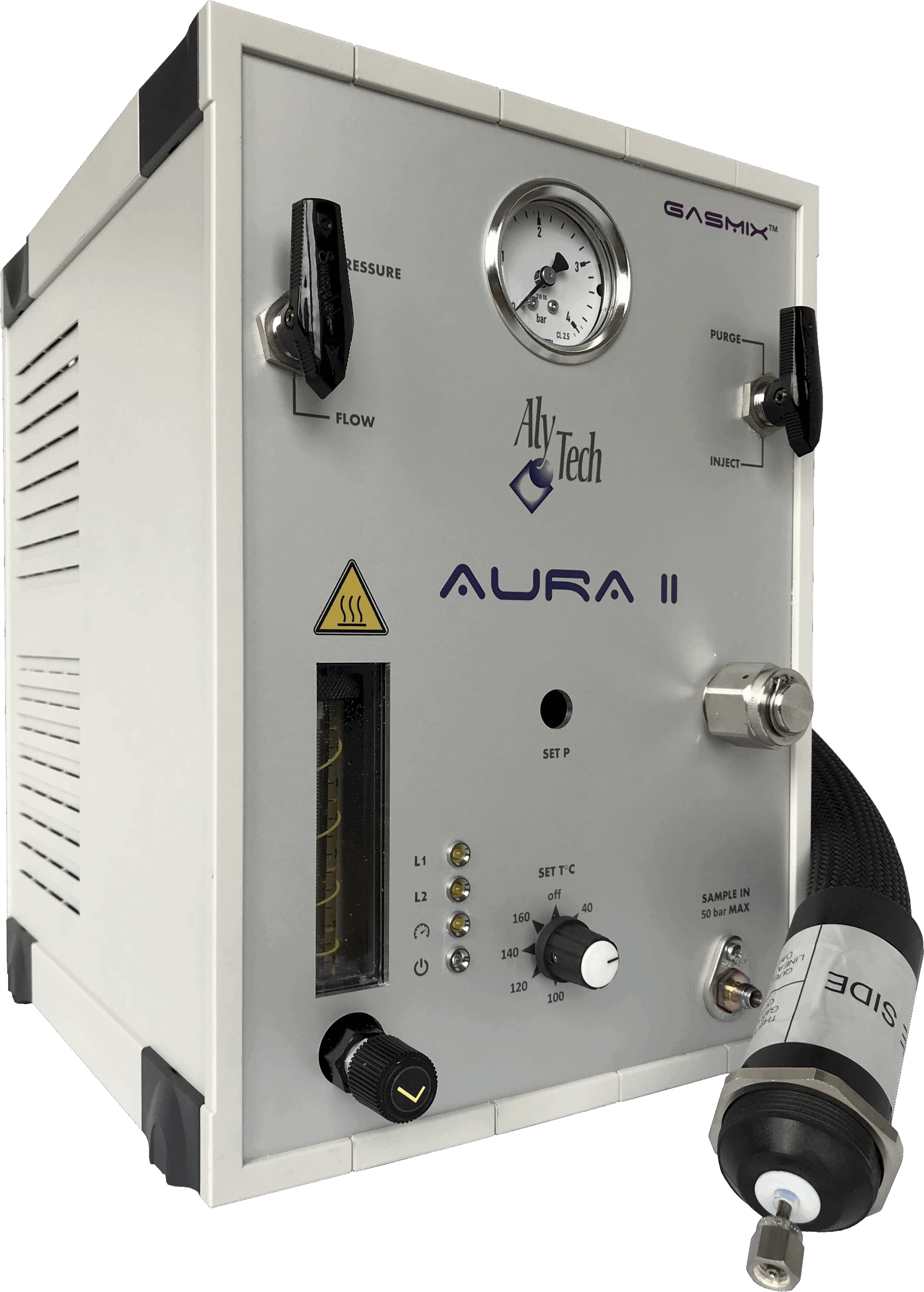 AURA module integrated with GasMix