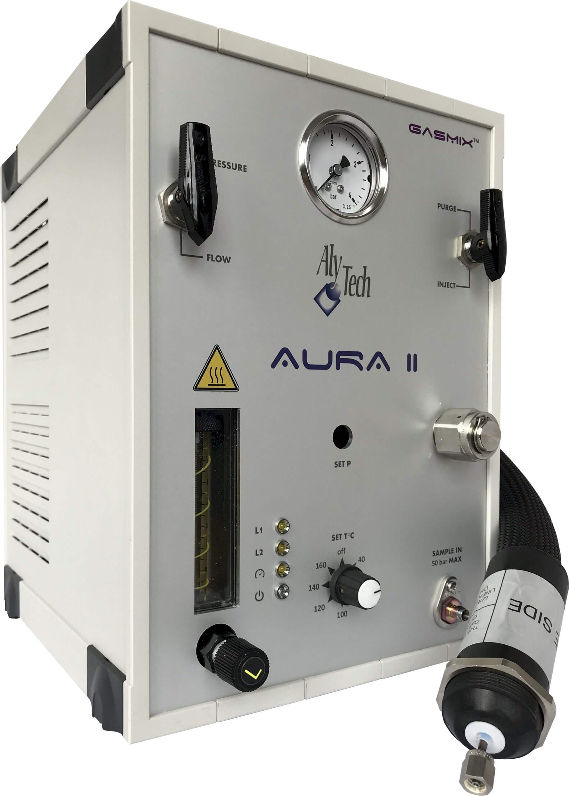 AURA II ensures consistent and efficient LPG vaporization for your analyzers.<a href="https://gasmix.com/products/aura-ii/" class="testimonial-slider-btn">View product</a>