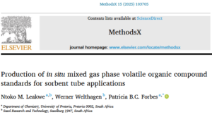 Gas-phase VOC calibration standards for sorbent tubes (EPA TO-15/TO-17), MethodsX 2025 study